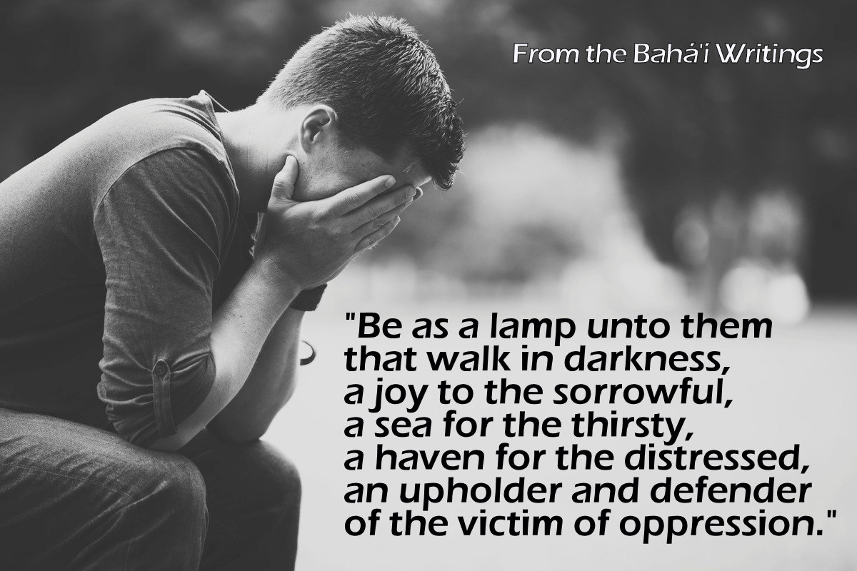 'Be as a lamp untoto them that walk in darkness...'