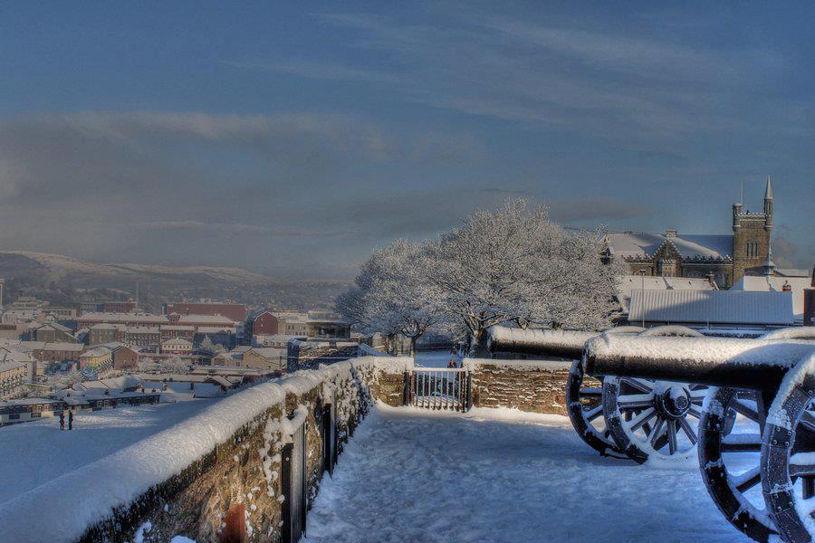 Winter on Derry's Walls